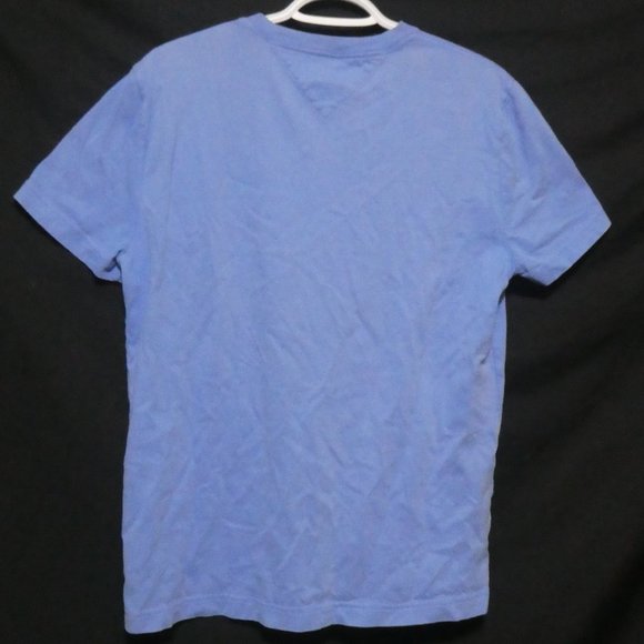 TOMMY HILFIGER | Custom Fit | medium | Light Blue Graphic Tee | 100% Cotton - Picture 2 of 13
